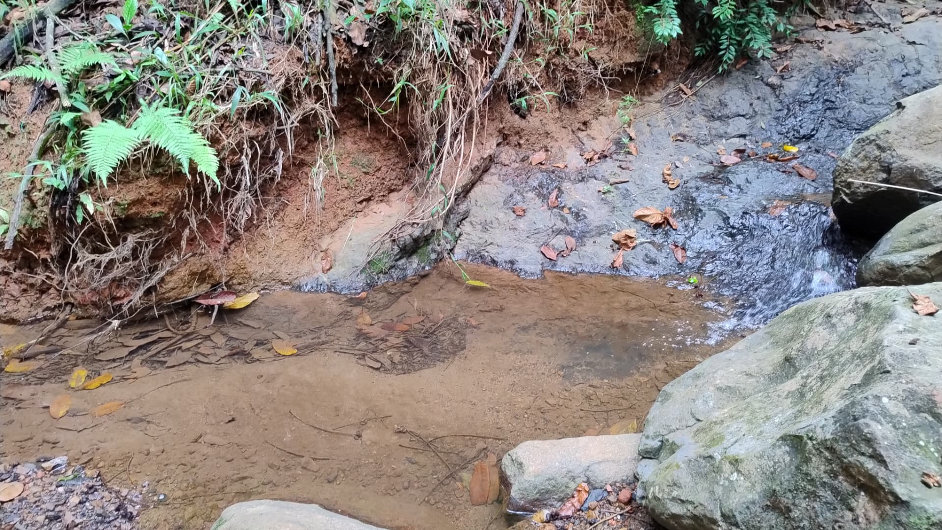 Quebrada de agua en La Buitrera